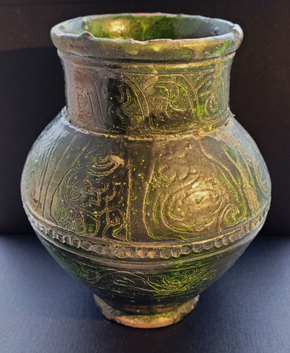 Persian kashan ceramic green - persian,