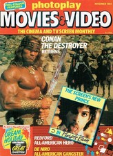 Photoplay 1984 Robert Redford Jane Seymour Prince Arnold Schwarzenegger De Niro