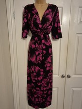 Pink & Black Maxi Dress Size