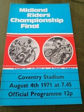 Midland Riders Championship Final Coventry Stadium August 4th 1971 Ole Olsen