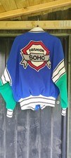 Fabulous Vintage Lamasz Originals 1980s Baseball Jacket In Blue And Green.