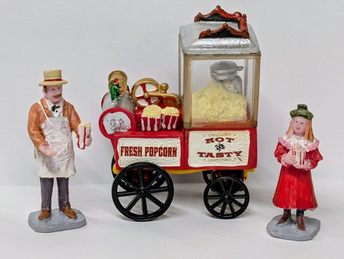 Lemax popcorn seller holiday - lemax,