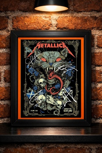 Metallica 2026 tour poster - a5,