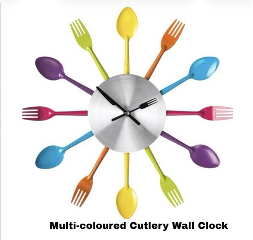 Multi coloured cutlery - multi-coloured,
