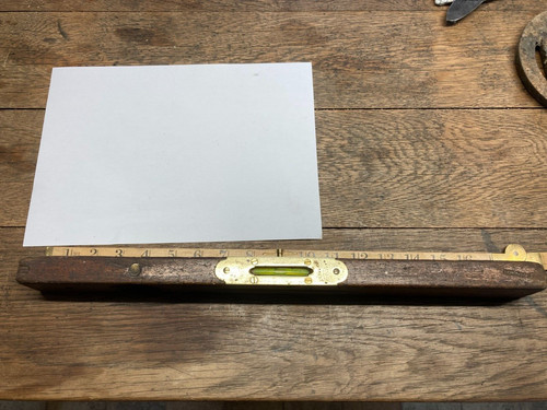 Vintage wooden spirit level - vintage,