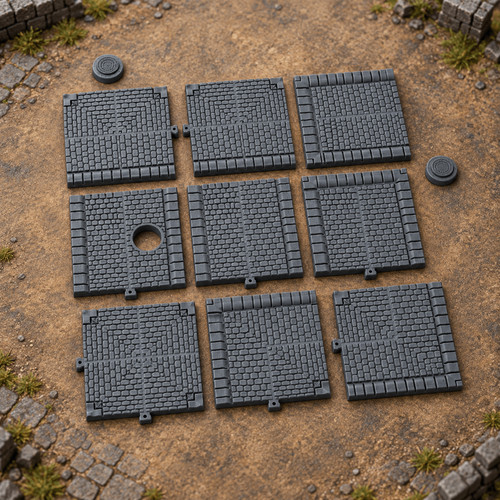 Modular cobblestone street - modular,