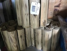 wickes wooden gaden log edging roll 15cm x1.5 m 3 rolls collection Lymington