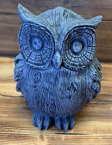 Stone garden large owl - owl, statue
