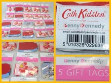 100 Cath Kidston Card Gift Tags With Ribbon (20pks Of 5) By Penny Kennedy London