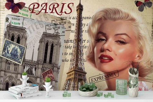 Marilyn monroe paris - 3d,