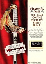 Wilkinson SWORD Razor Blades ADVERT 1966 'RAF Officer's Sword' Print Ad 164/106