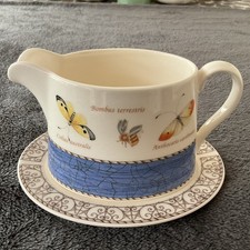 Sarah’s Garden Wedgwood Gravy Boat & Saucer or Cream Jug & Saucer Unused