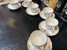 6 Meissen Tea Cups 6  Meissen