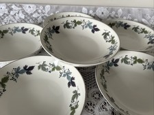 6 Royal Doulton Burgundy