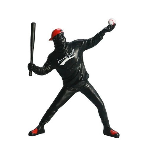 Baseball player figurine - baseball, art