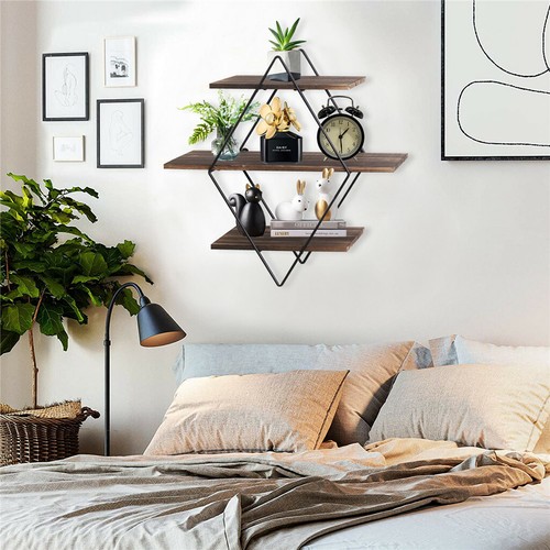 Rustic floating shelves - rustic,