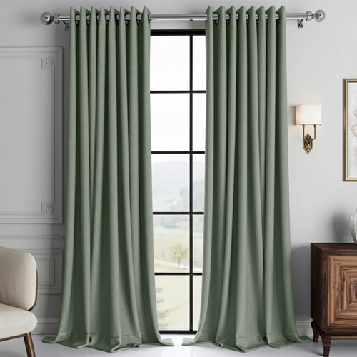 Linen style blackout curtains - style,
