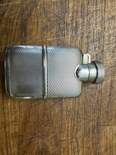 Aspreys solid silver hip - hip, flask