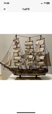 Historical Model  Fragata Espanola 1780 Spanish 19" X 17" X 4" War Ship Frigate