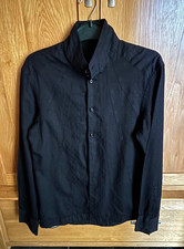 Armani Emporium Black Shirt M - great unusual detailing