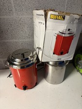Buffalo Red Soup Kettle with Handles 5.7 litre ltr Hinged Lid - GH227  Catering