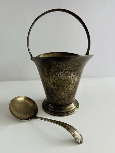 Vintage silver plated bucket - vintage,