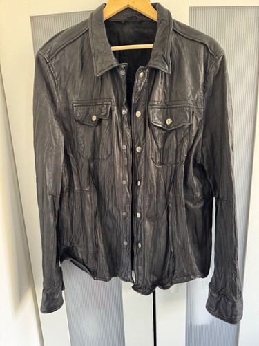 All saints leather shirt - saints,