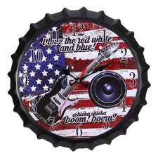 Beer Cap Wall Clock 14 Inch