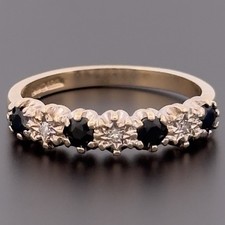 9ct yellow gold sapphire - yellow,