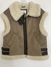 Zara brown double faced fur