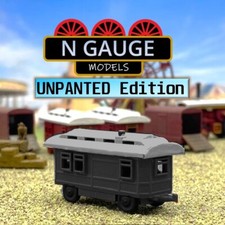 UNPAINTED - N Scale Gauge 1:148 Showman's Living Van (Caravan Model Fairground)