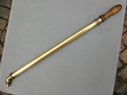 Antique brass garden syringe - antique,