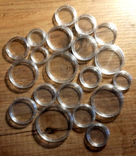 20 COIN CAPSULES Mix of Different Sizes Excellent Condition E