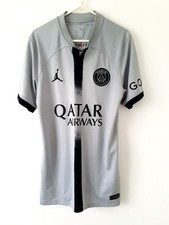 PSG Away Shirt 2022. Small Adults. Original Nike. Grey Adults Football Top Only.