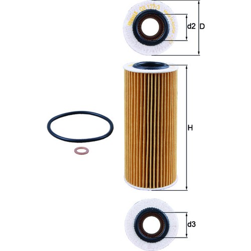 Mahle 177 oil filter - mahle,