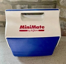 Vintage Retro Mini Mate by Igloo Cool Box Drinks Food Cooler Blue