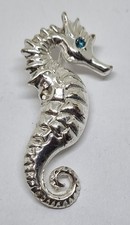 Vintage Silver Tone Seahorse