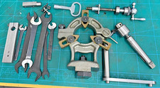 USED LATHE TOOLING MYFORD FIXED STEADY FEEDSCREW AND NUT DRILL CHUCK SPANNERS