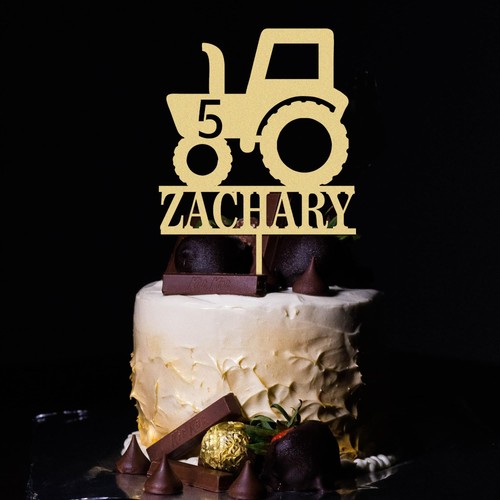 Custom tractor cake topper - custom,