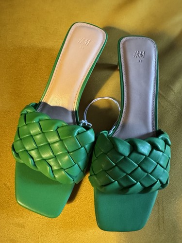 Green kitten heels 6 - green,
