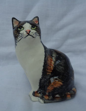 vintage Babbacombe Pottery cat figurine hand painted signed