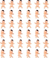 36Pcs Mini Plastic Babies,Cute