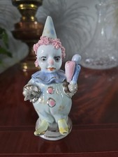 Vintage Hand Painted Ceramic Circus Clown Figurine