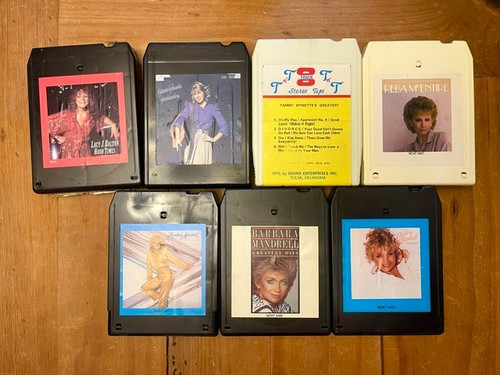 Eight track tapes women - eight, tapes: