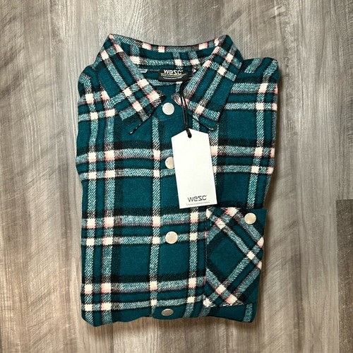 Wesc oden flannel long - oden, sleeve