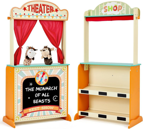 Deluxe wooden puppet theater - deluxe,