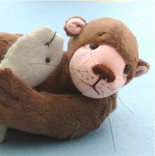 Otis soft toy otter sewing pattern.  Makes fun otter 11 inches  (28cm)
