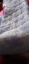 Blue Pattered Double Bed