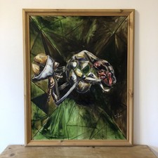 Large Abstract Portrait Oil