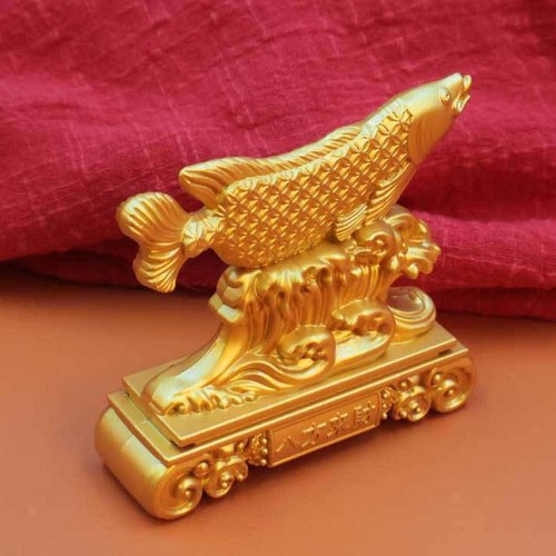 Luxury gold fish figurine - luxury,